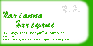 marianna hartyani business card